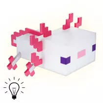 minecraftos axolotl lámpa hangulatfény