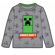 minecraft kötött gyerek pulover szvetter