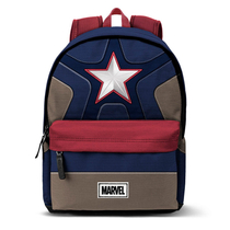 Marvel Amerika Kapitány USB csatlakozós ergonomikus hátizsák-iskolatáska