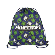 Minecraft kék húzózsinóros tornazsák
