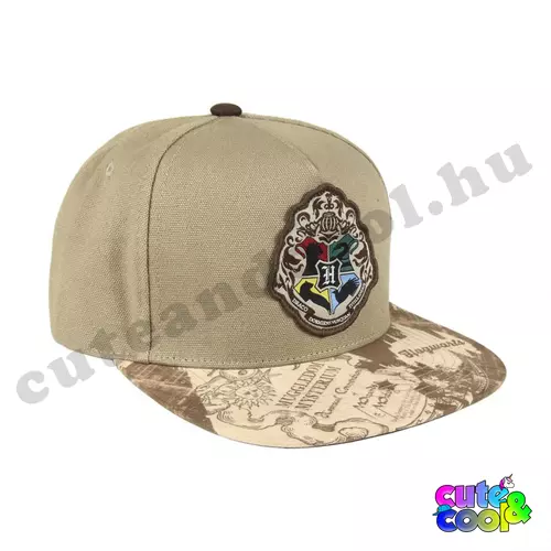 Harry Potter Roxfort bézs színű snapback sapka