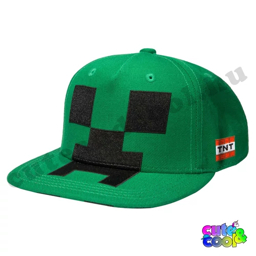 Minecraft full Creeper fej snapback / baseball sapka