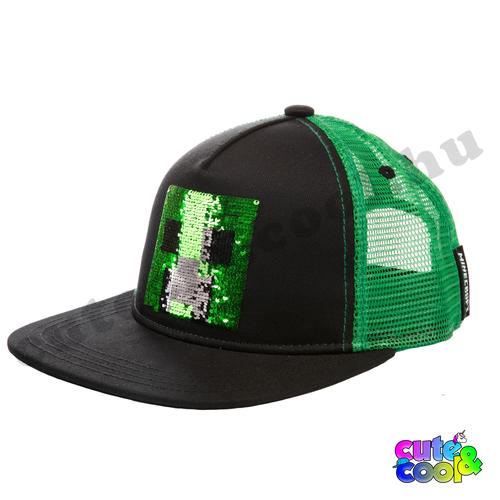 Minecraft simizős Creeper baseball / snapback sapka