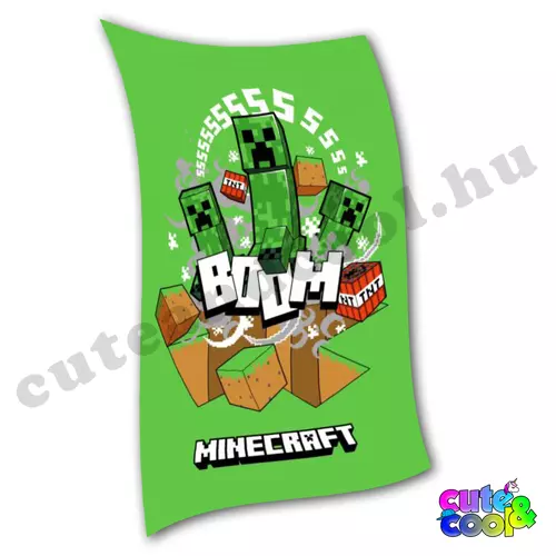 polár takaró minecraft mintával