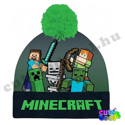 Minecraftos téli gyerek sapka