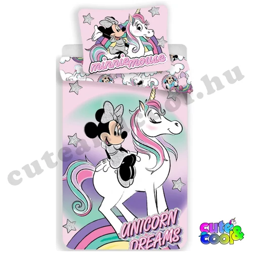 Minnie Unicorn dreams ágyneműhuzat - Pamut