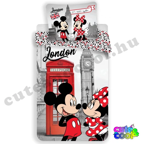 Minnie & Mickey London Ágyneműhuzat - Pamut