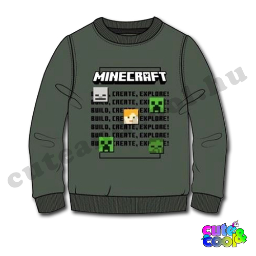 minecraftos pulóver gyerekeknek