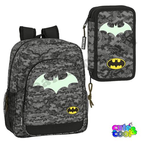 Batman foszforeszkáló iskolatáska és tolltartó