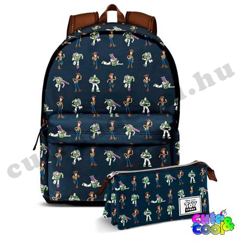 Toy Story ergonomikus USB csatlakozós iskolatáska + ajándék tolltartó