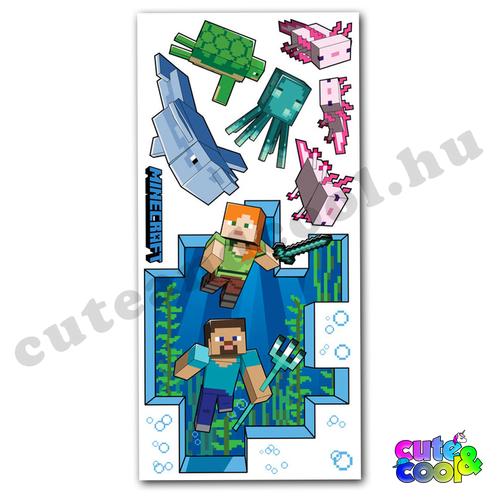 Minecraft tapéta matrica gyerekszobába