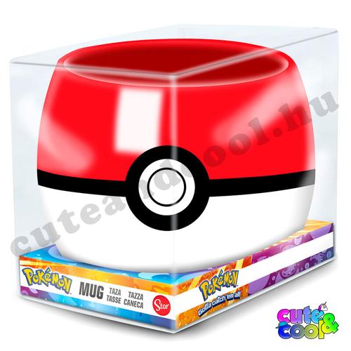 Pokémon Pokélabda formájú bögre 3D 290ml