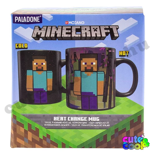 Minecraft Enderman hőre változó bögre