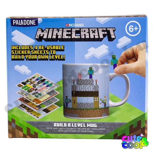 Minecraft építős bögre