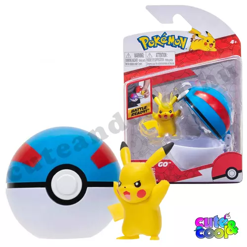 pokémon pikachu labda figura clip 'n' go