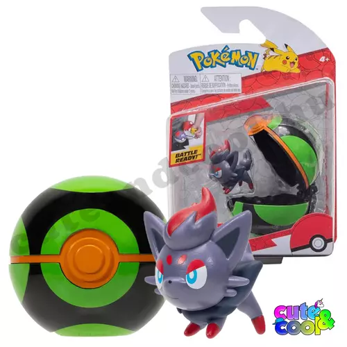 pokémon zorua labda figura clip 'n' go