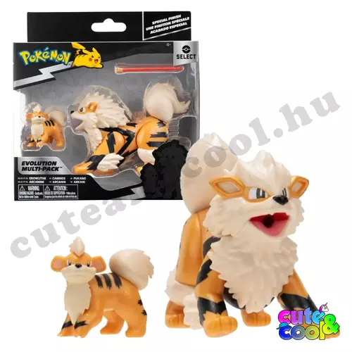 evolution pokemon set figures arcanine