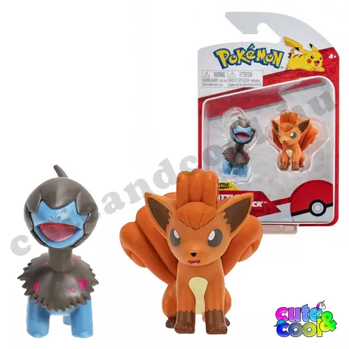 pokémon harci figurák két darabos szett clip n go