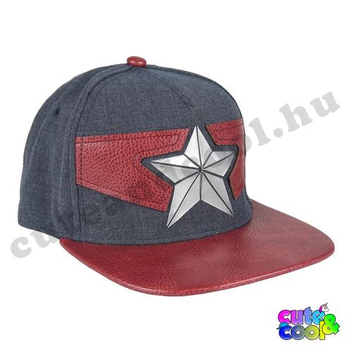Marvel Amerika Kapitány bordó-szürke snapback sapka