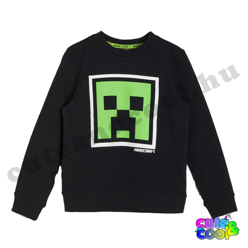 Minecraft Creeper fekete pulóver