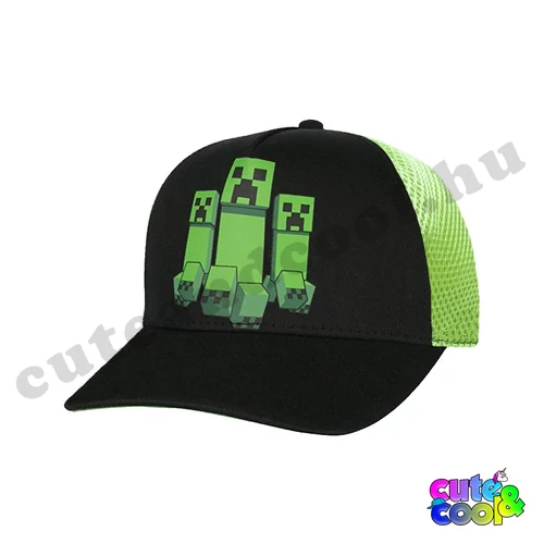 Minecraft 3 Creeper baseball sapka